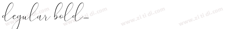 degular bold字体转换